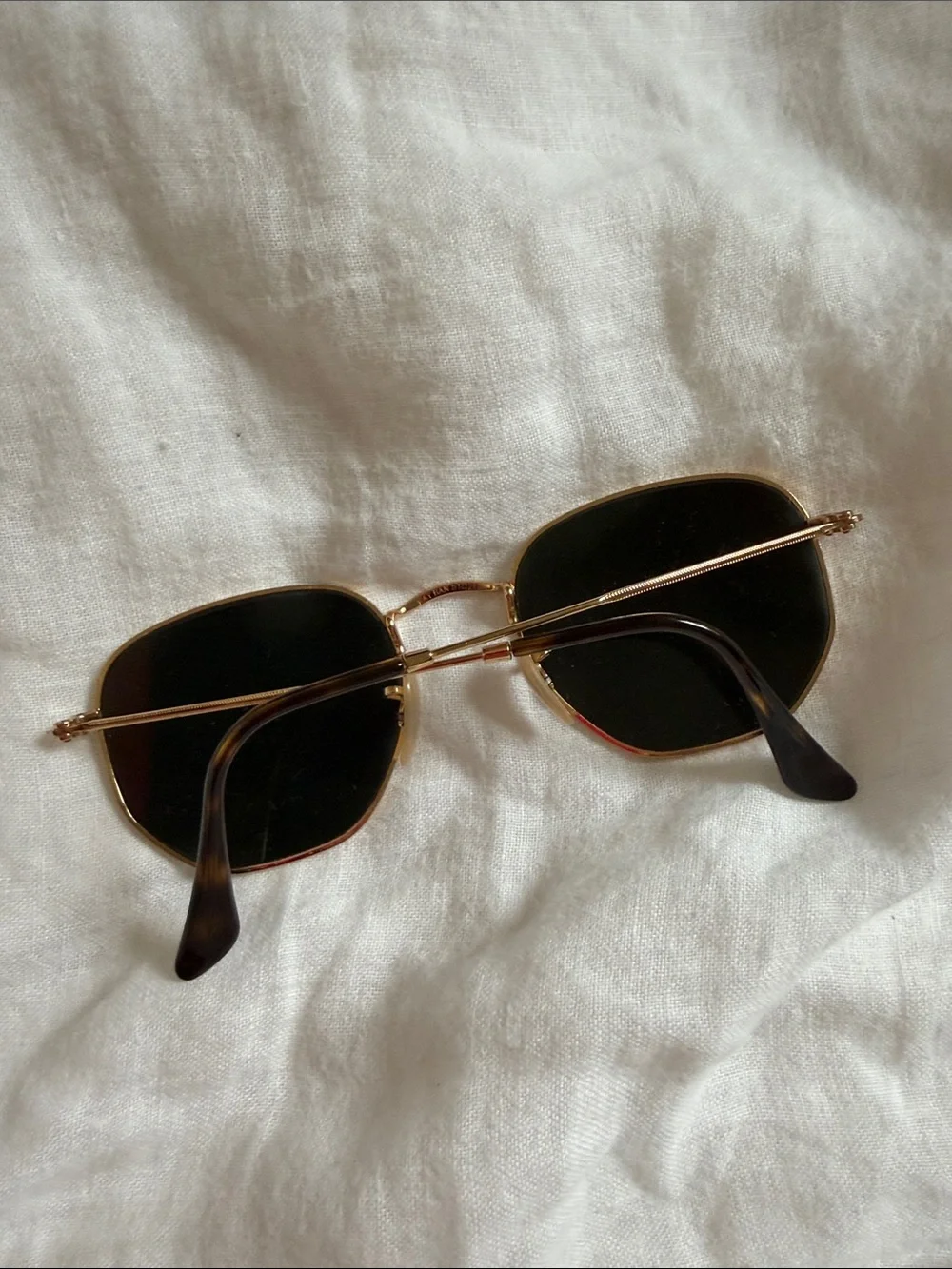 Ray-Ban Gold Frame Wire Sunglasses